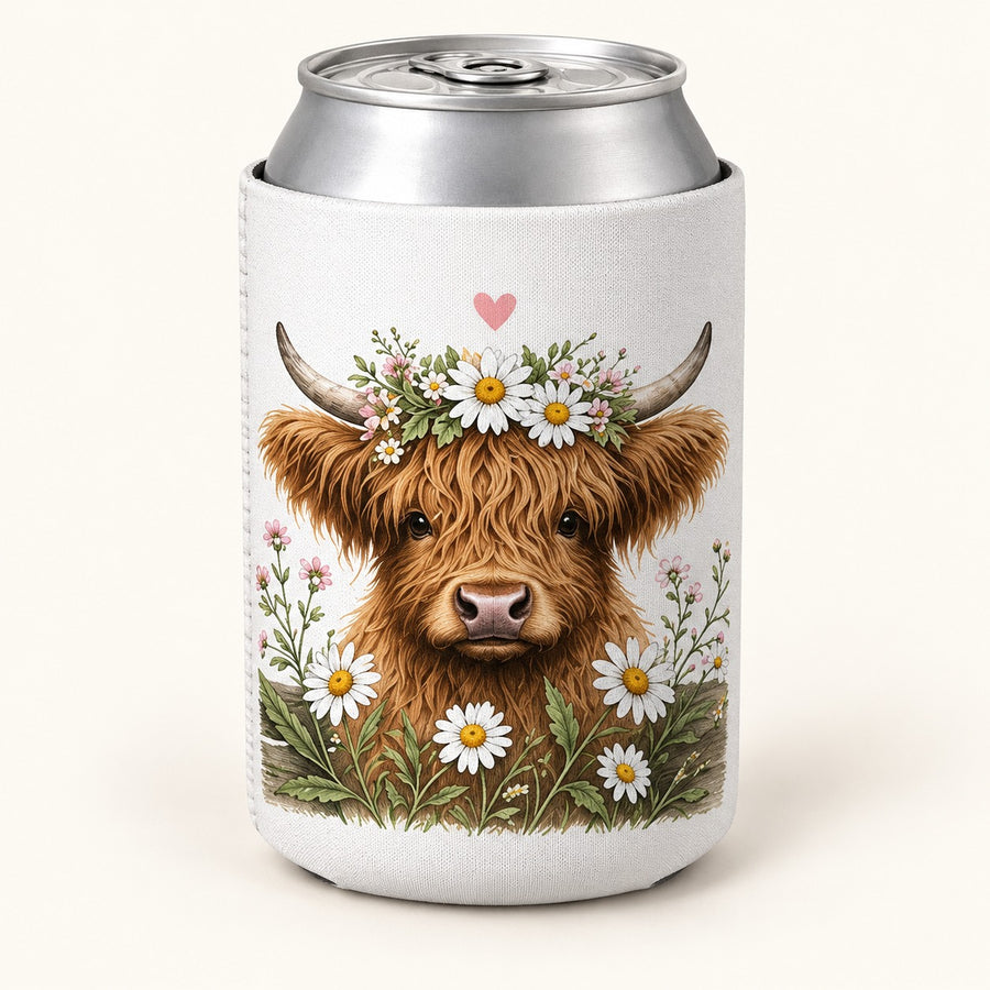 Daisy Flower Crown stubbie cooler