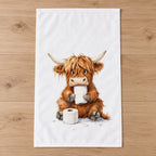 Bathroom Highland Cow Towel – Choose Your Design