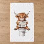 Bathroom Highland Cow Towel – Choose Your Design
