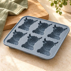 Highland Cow Ice Cube Tray – Blue or Pink