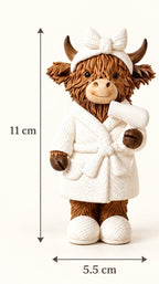 Highland Cow Bathroom Figurines