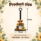 Sunflower Highland Cow Kitchen Roll Holder